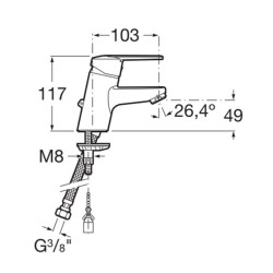 Grifo mezclador lavabo Roca