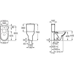 Taza roca victoria blanco