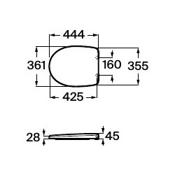 Asiento Roca Victoria blanco
