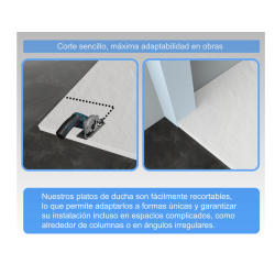 Plato ducha  resina