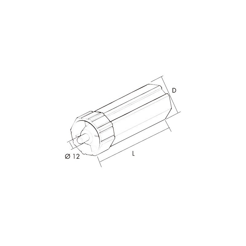 Gaviota-Simbac Cápsula PVC larga con espiga